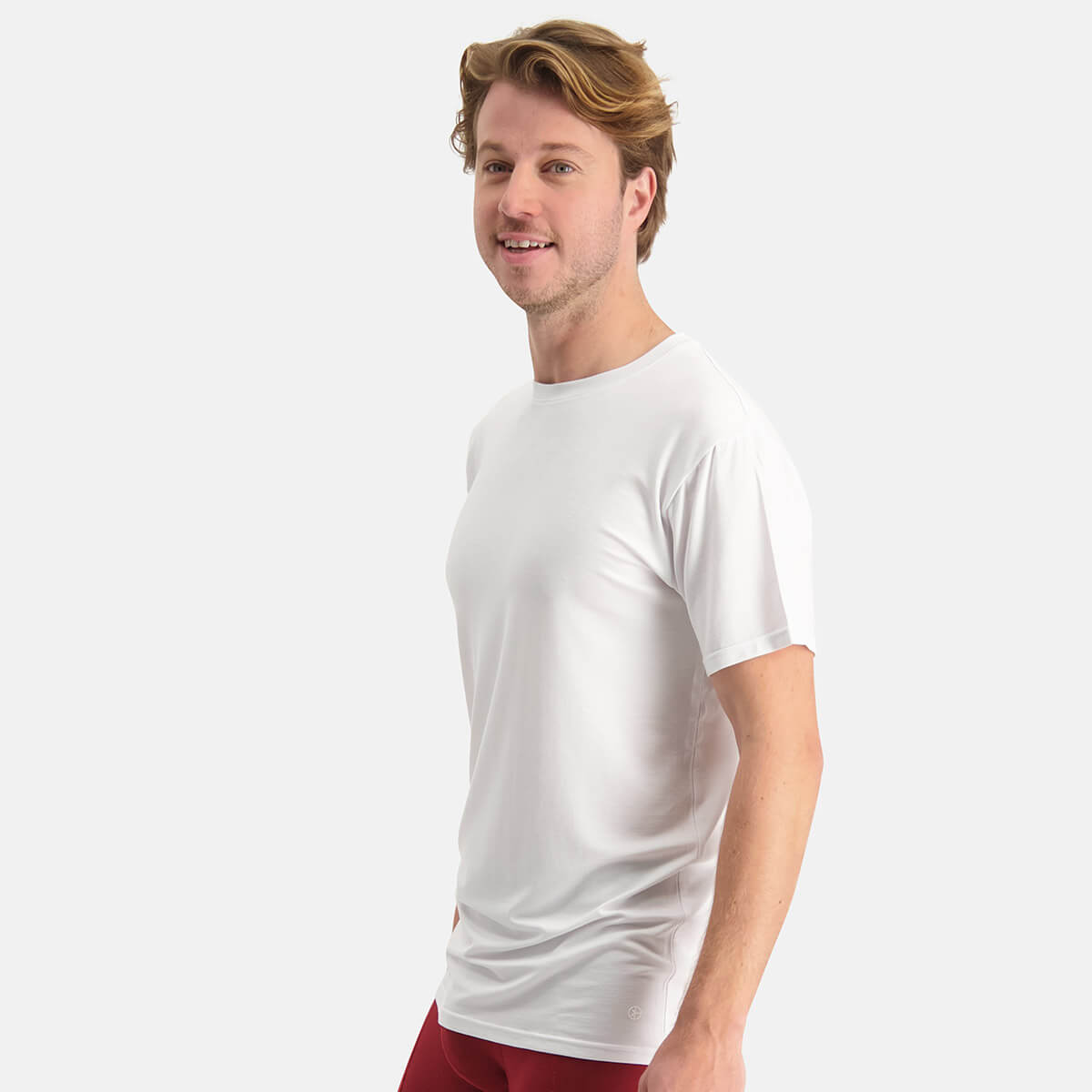 Bamboo Basics - T-Shirts Ray ronde hals  - Wit