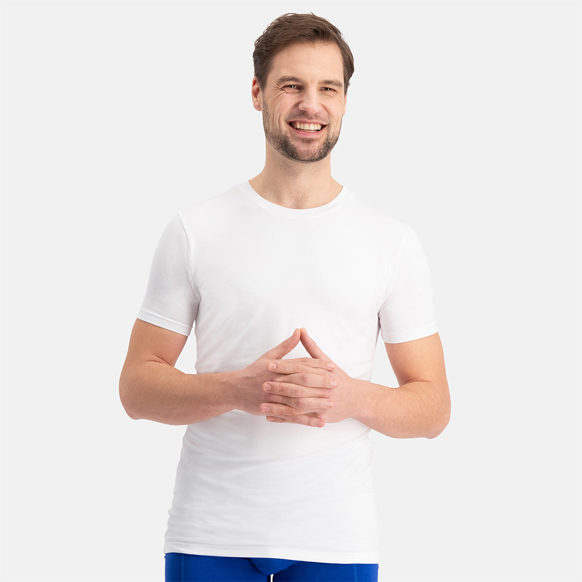 Slimfit T-Shirts Reno ronde hals - Wit