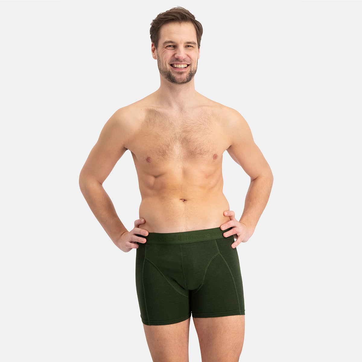 Bamboo Basics - Boxershorts Rico  - Army Ton Sur Ton