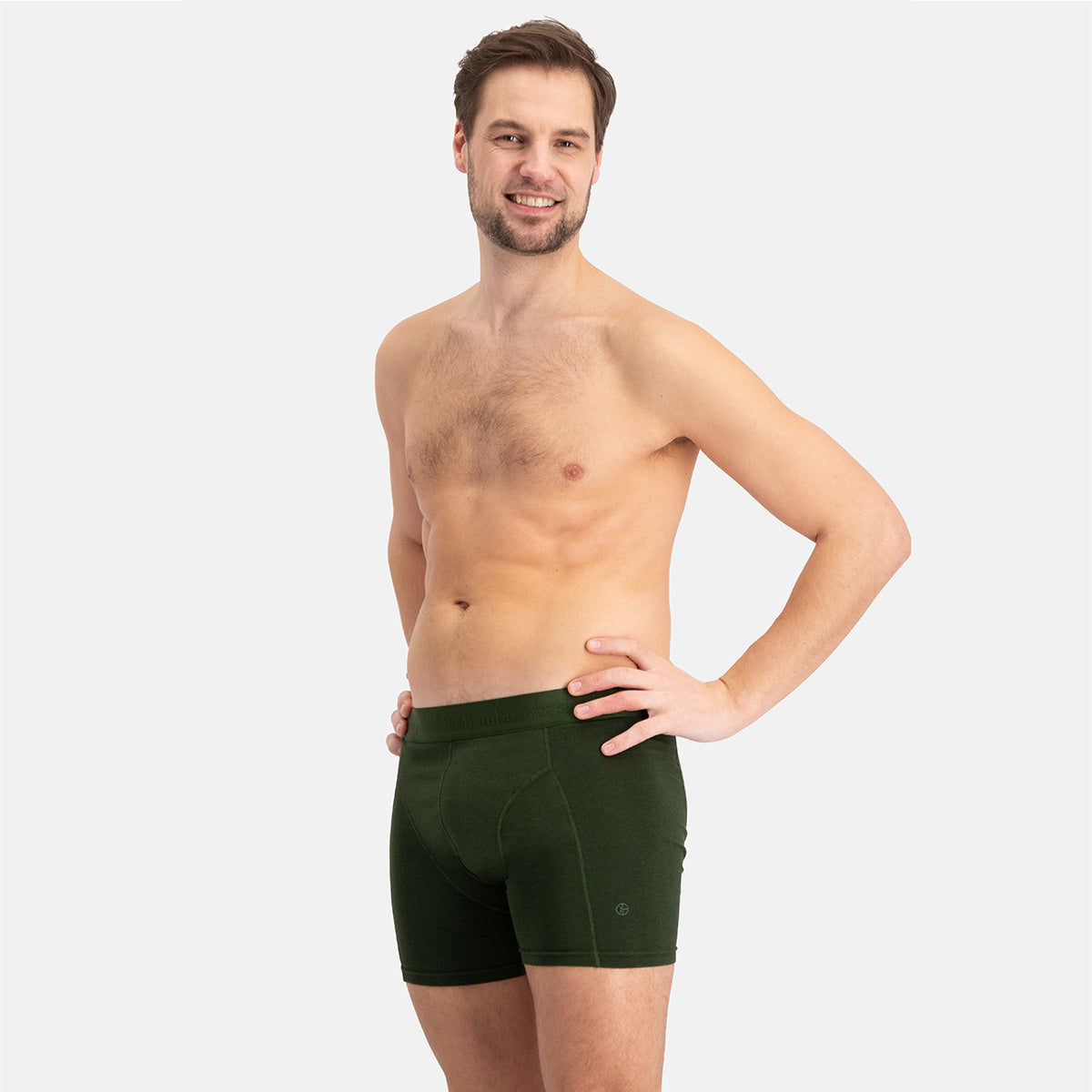 Bamboo Basics - Boxershorts Rico  - Army Ton Sur Ton