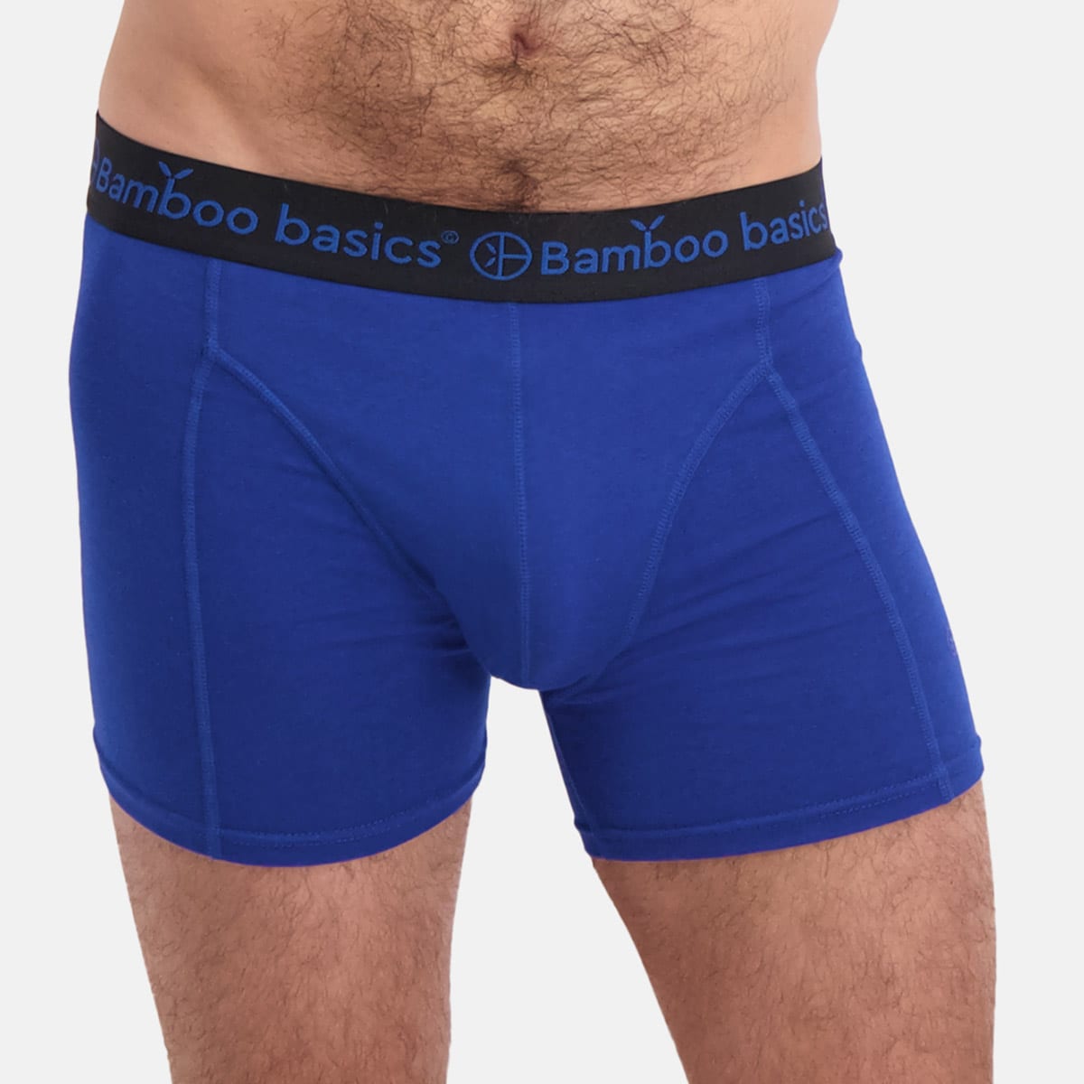 Bamboo Basics - Boxershorts Rico  - Jeans Melange, Blauw & Zwart
