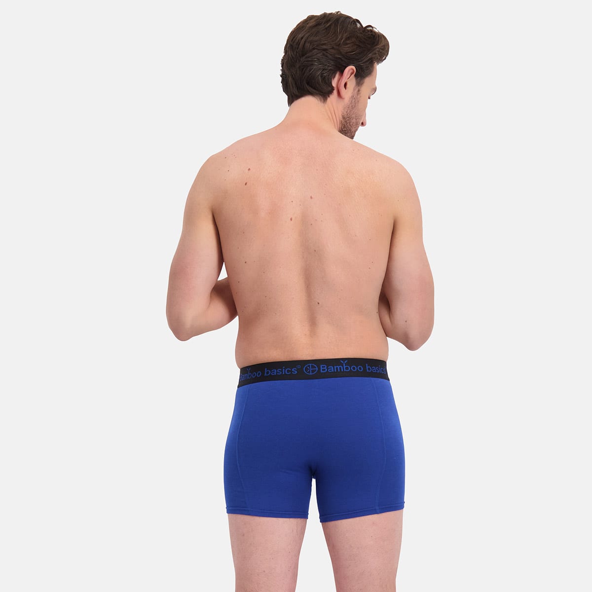 Bamboo Basics - Boxershorts Rico  -  Blauw, Grijs & Rood