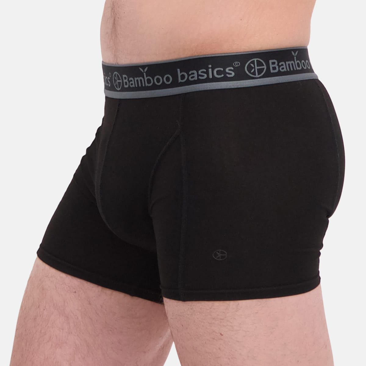 Bamboo Basics - Boxershorts Rico - Grey Melange, Okergeel & Zwart