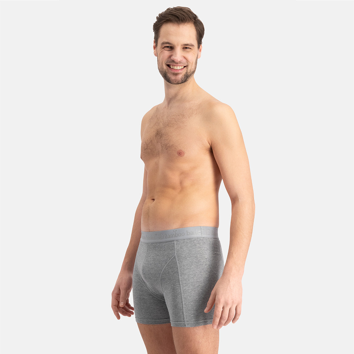 Boxershorts Rico - Jeans Melange, Grey Melange & Blauw Ton Sur Ton