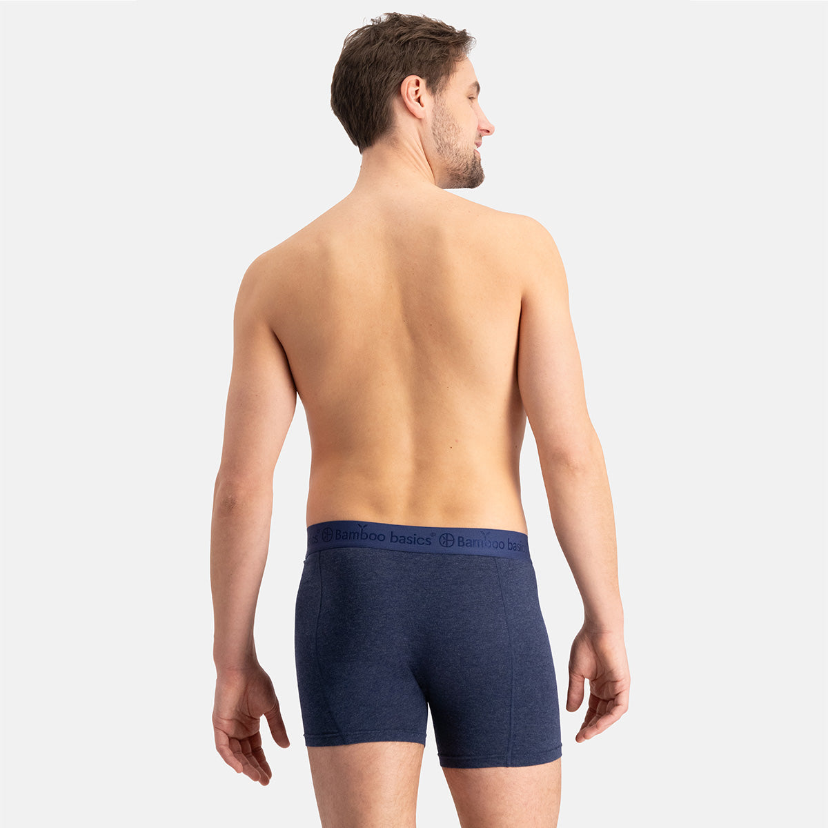 Boxershorts Rico - Jeans Melange, Grey Melange & Blauw Ton Sur Ton