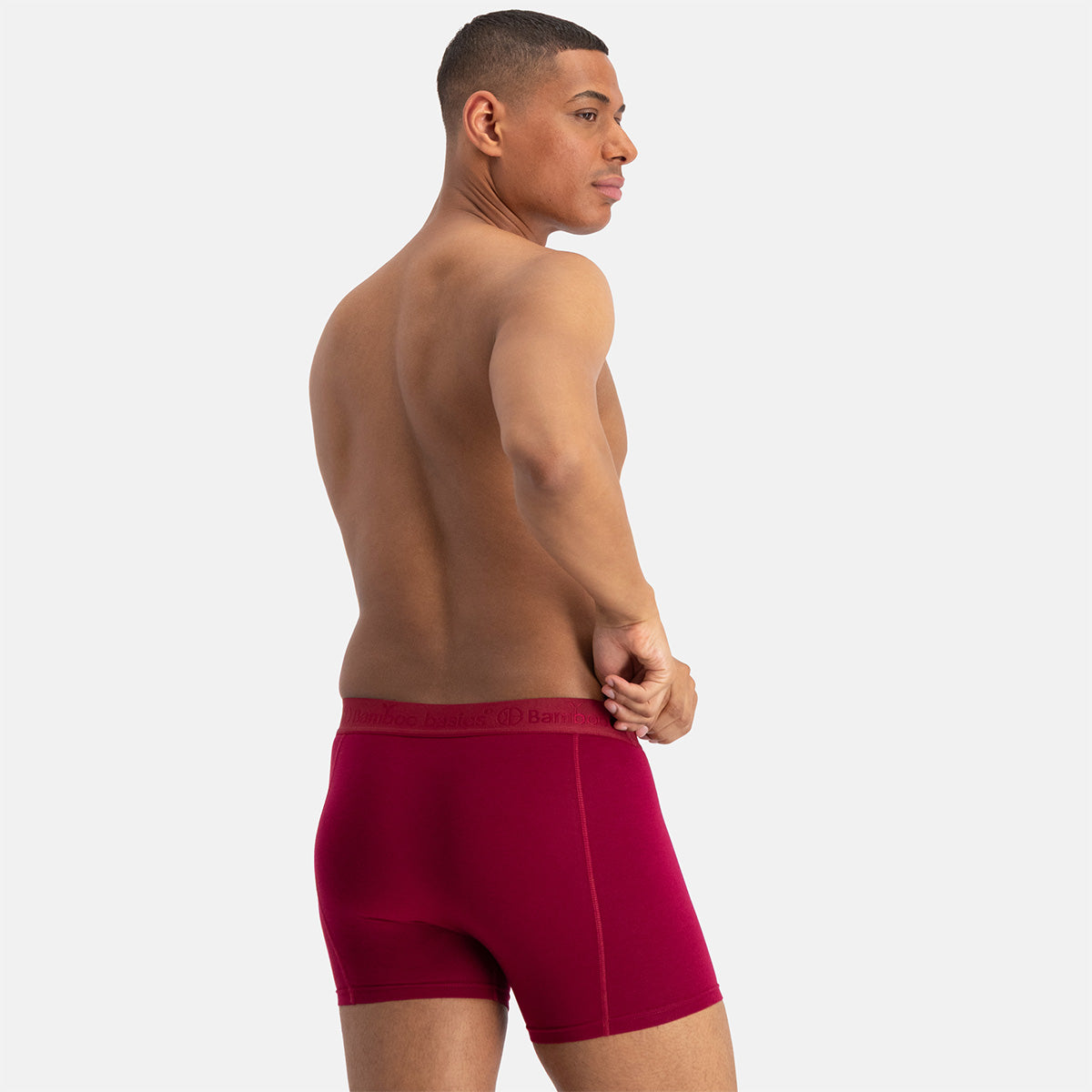 Bamboo Basics - Boxershorts Rico  - beet red Ton sur ton