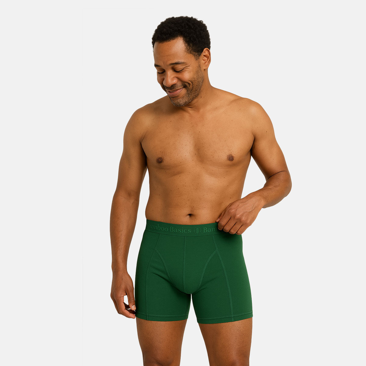 Bamboo Basics - Boxershorts Rico  - donkergroen Ton sur ton