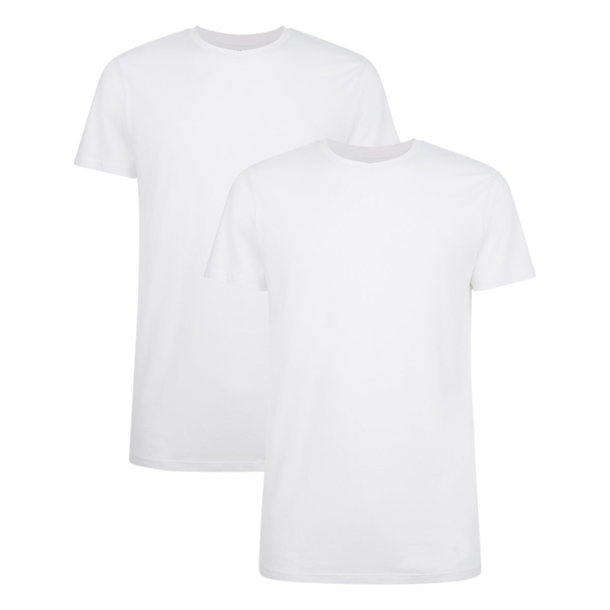 Bamboo Basics T-Shirts Ruben ronde hals  -  Wit - pack shot