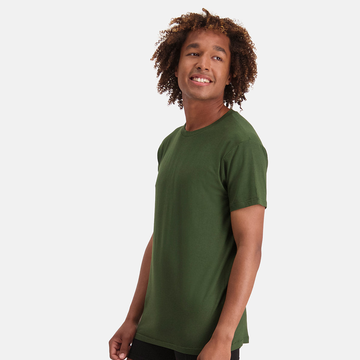 Bamboo Basics - T-Shirts Ruben ronde hals  - Army