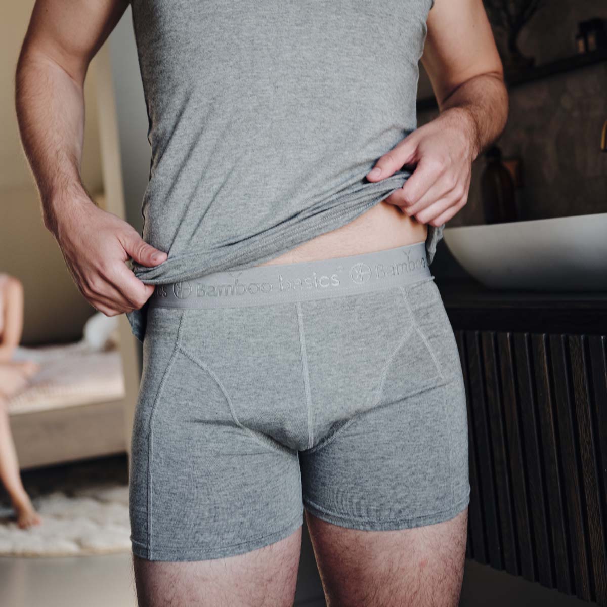Boxershorts Rico (3-pack) - Jeans Melange, Grey Melange & Blauw Ton Sur Ton
