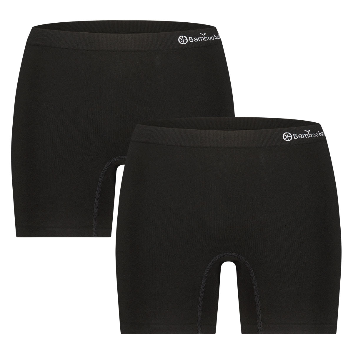 Bamboo Basics Seamless Boxershorts Selena  - Zwart - pack shot