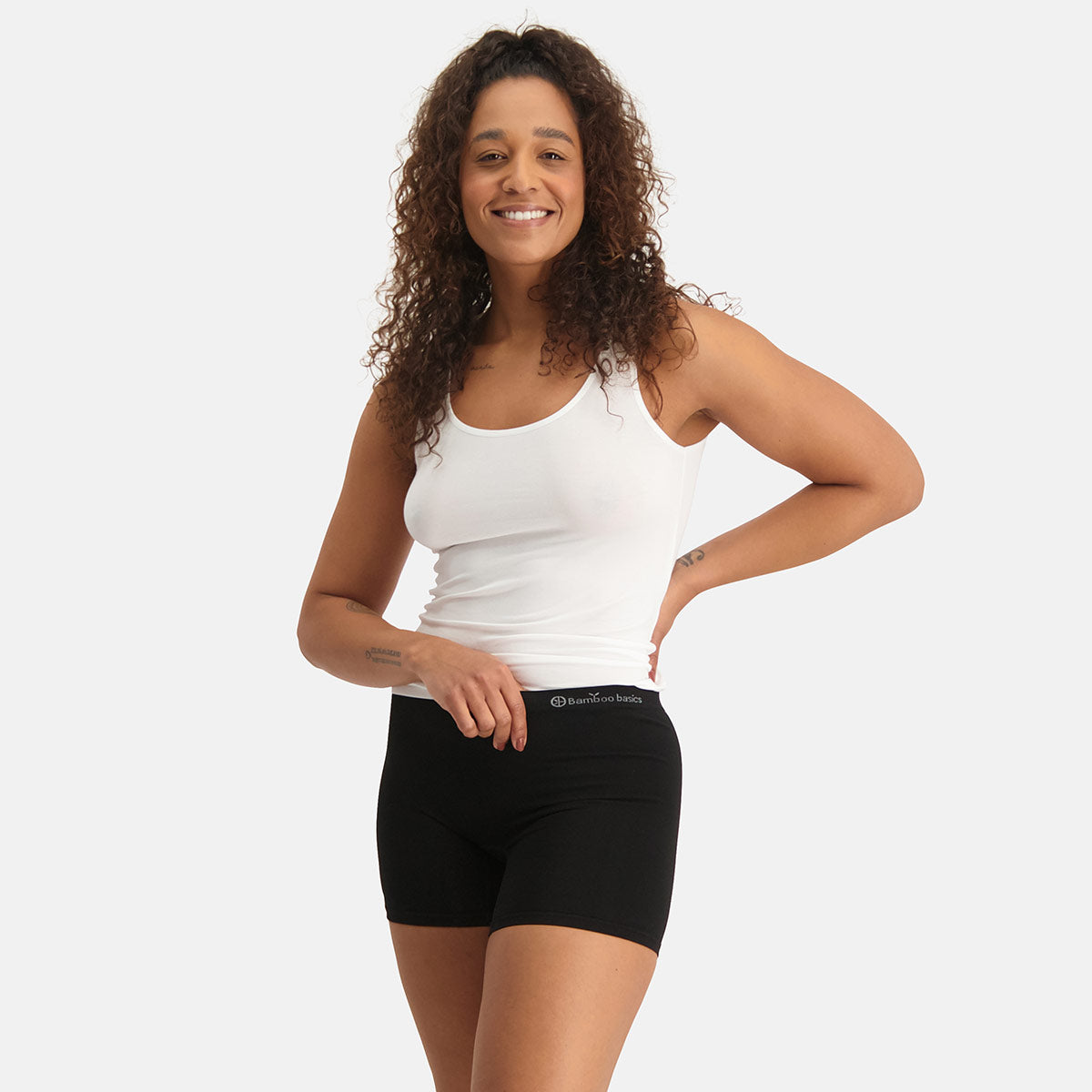 Bamboo Basics - Seamless Boxershorts Selena  - Zwart