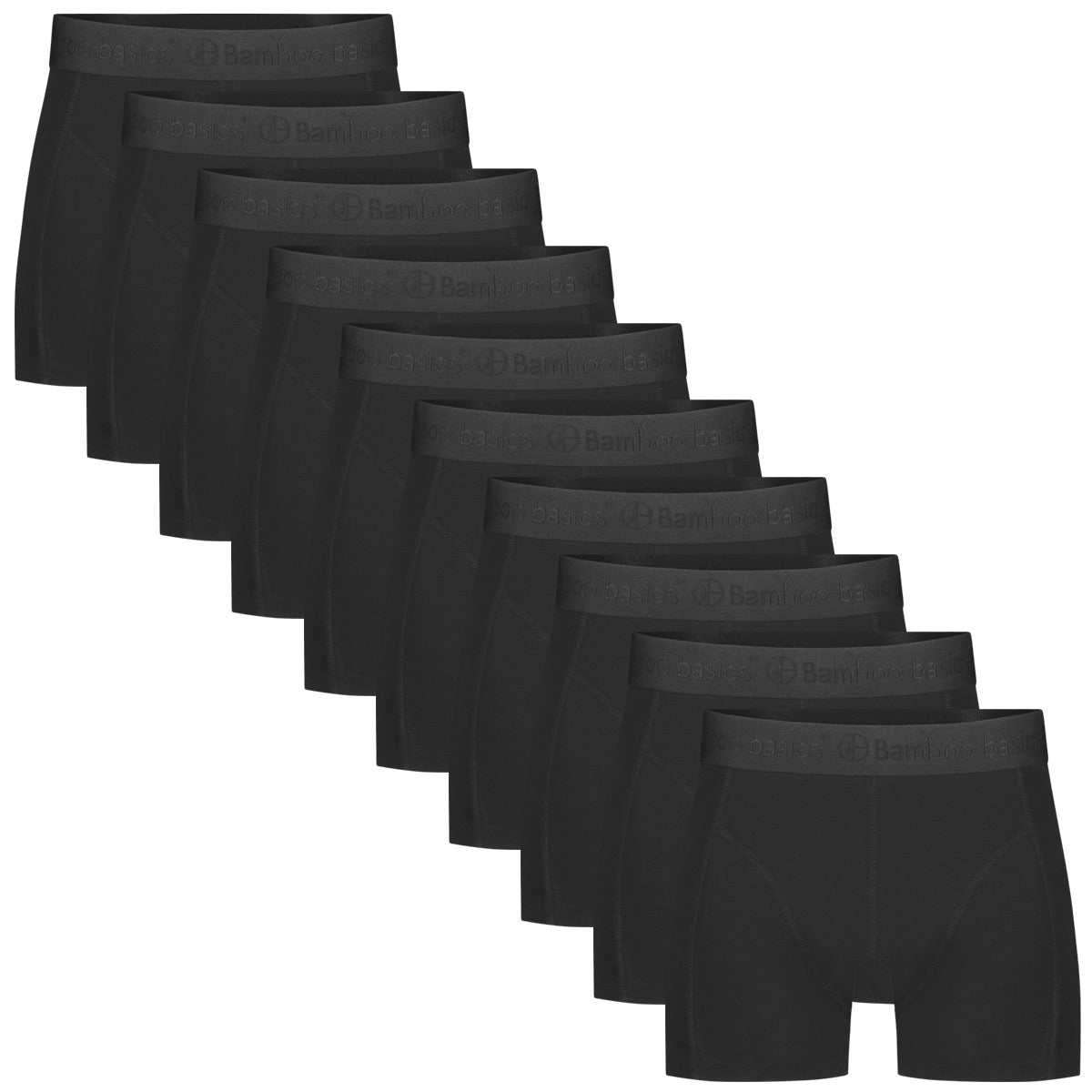 Bamboo Basics Boxershorts Rico  - Zwart - pack shot