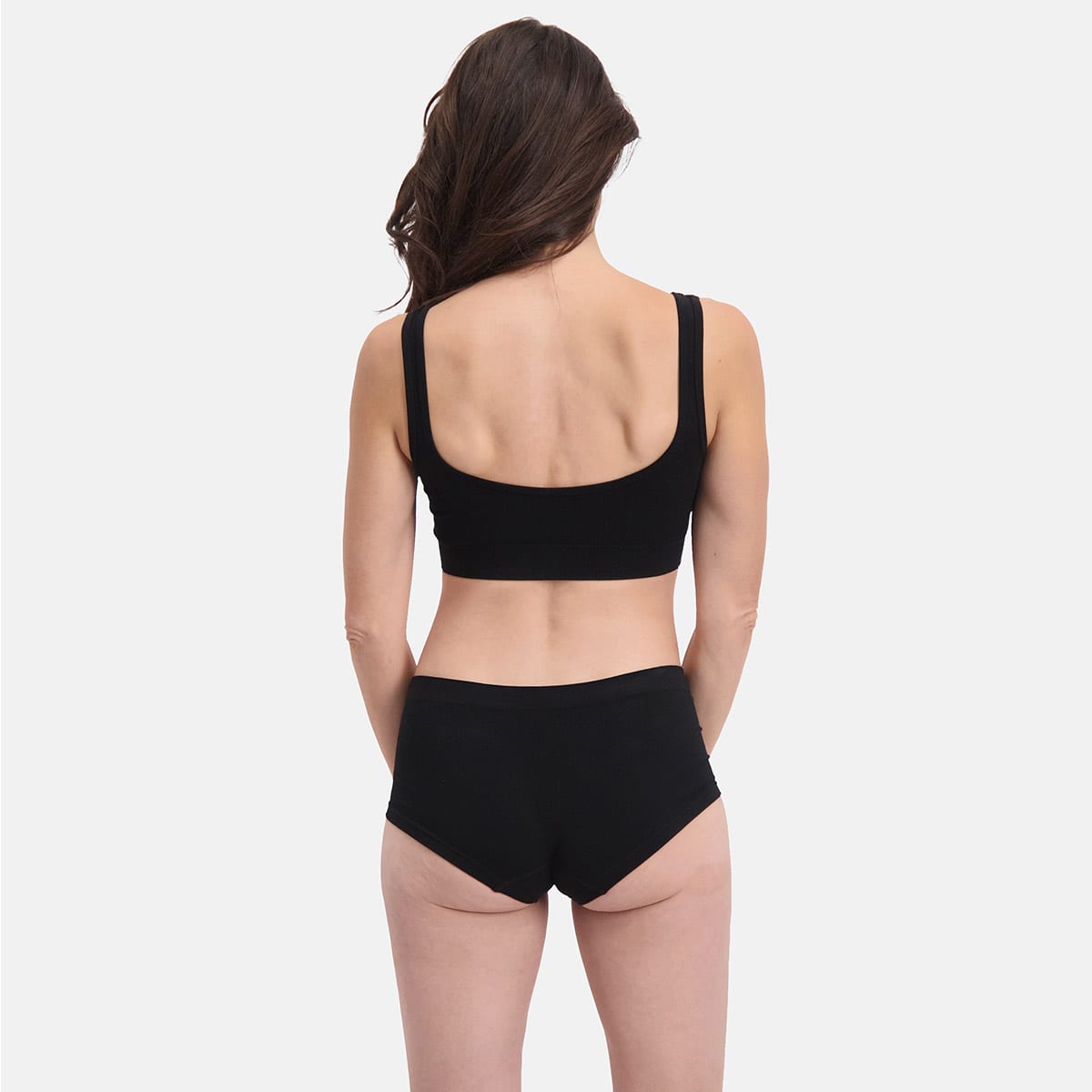 Bamboo Basics - Voordeelbundel: Seamless Bra  + Hipster  – Zwart