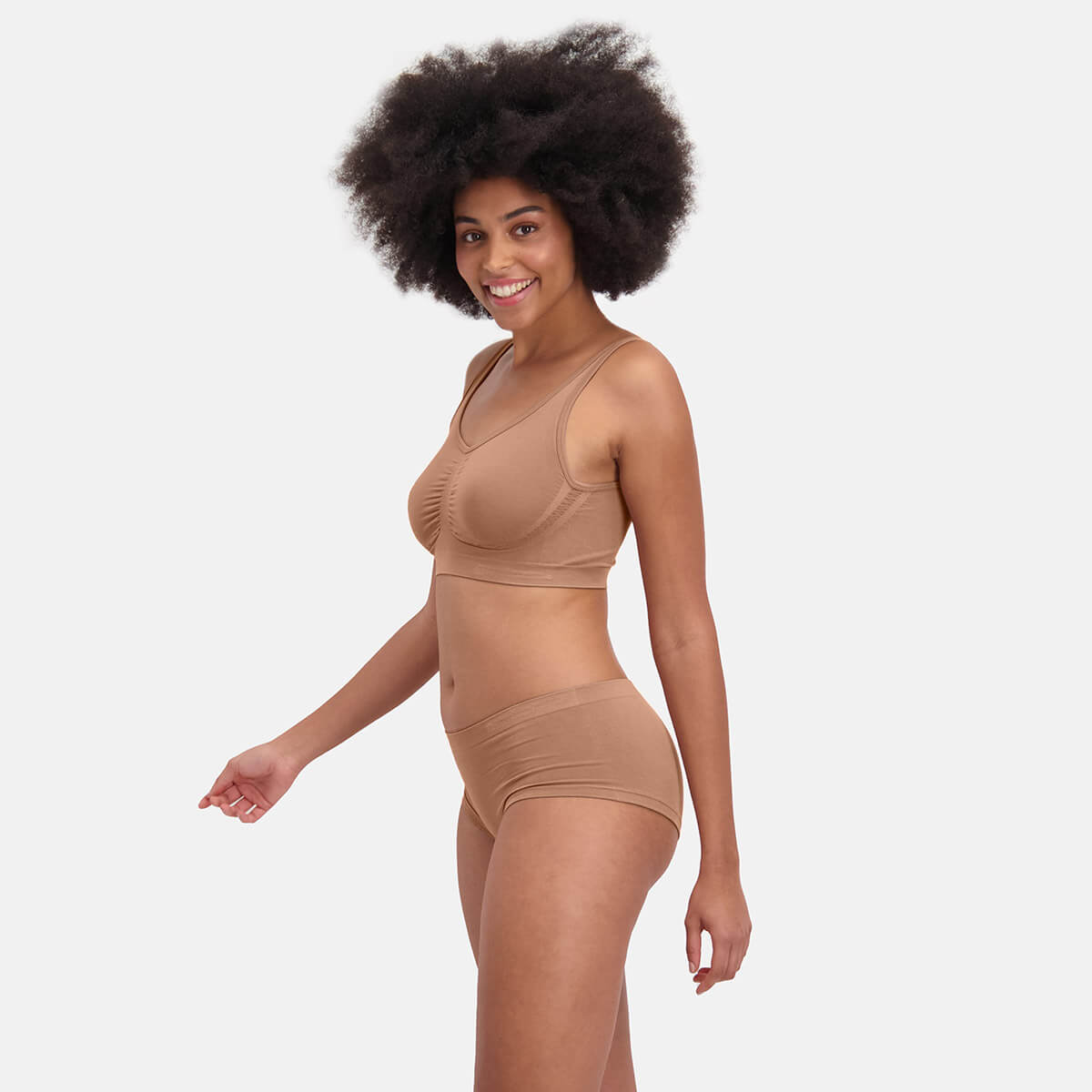 Bamboo Basics - Seamless Hipsters Sophie  - Tan