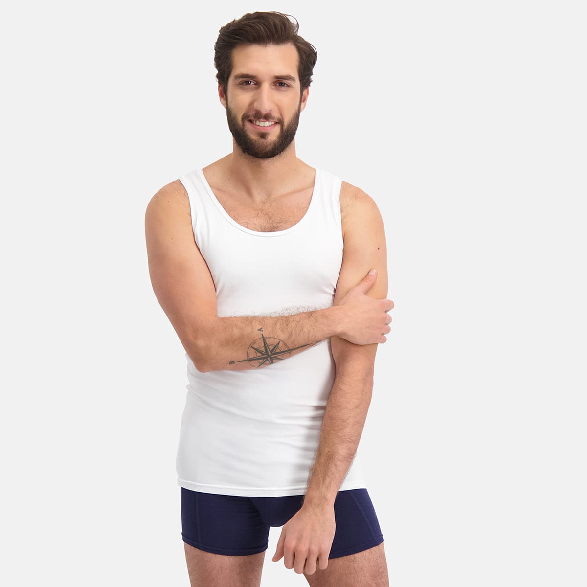Bamboo Basics - Singlet Stef  - Wit