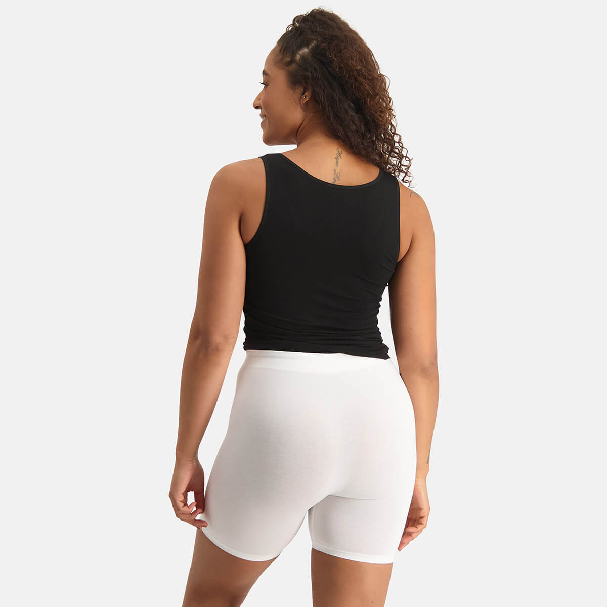 Bamboo Basics - Seamless Biker Short Suze - Wit