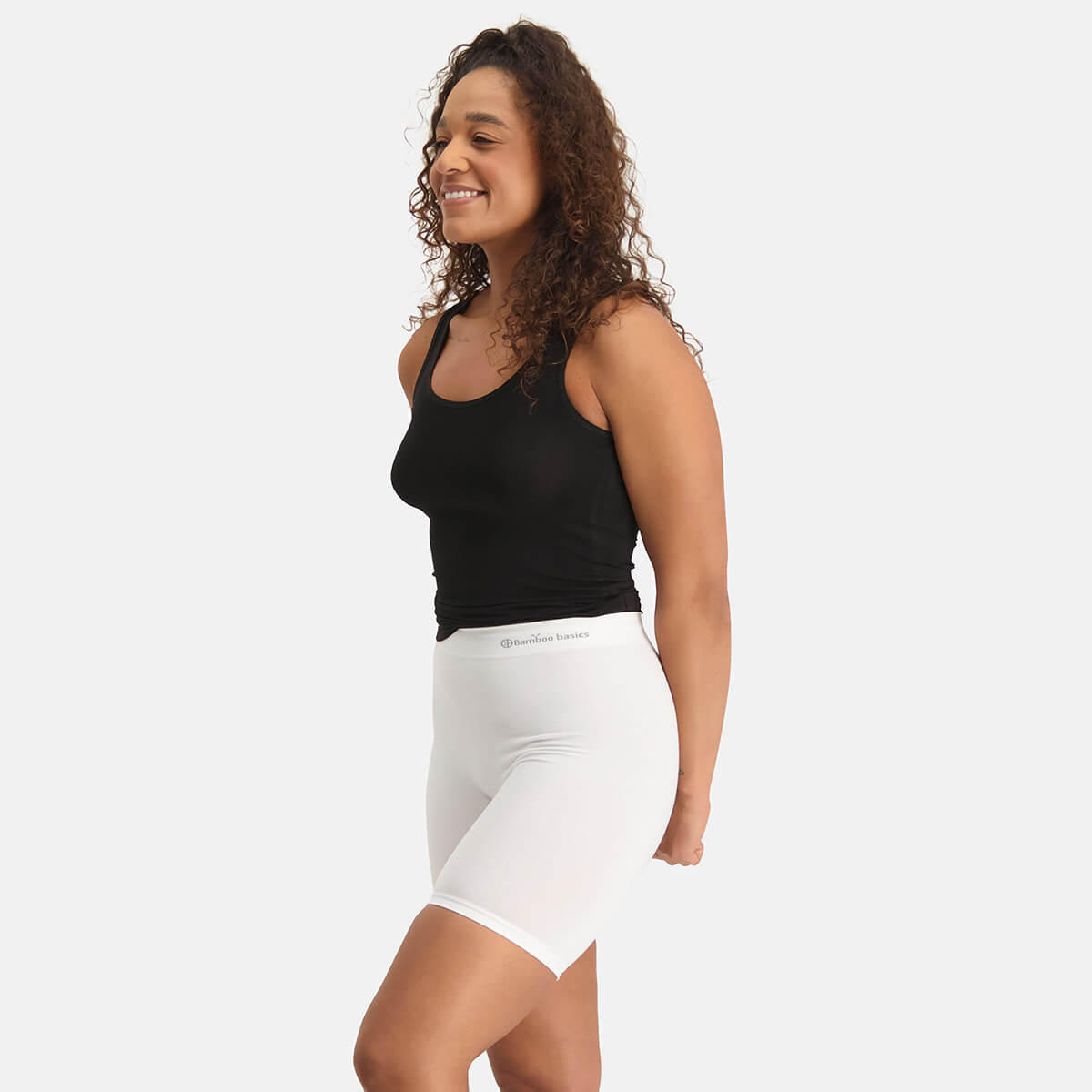 Bamboo Basics - Seamless Biker Short Suze - Wit