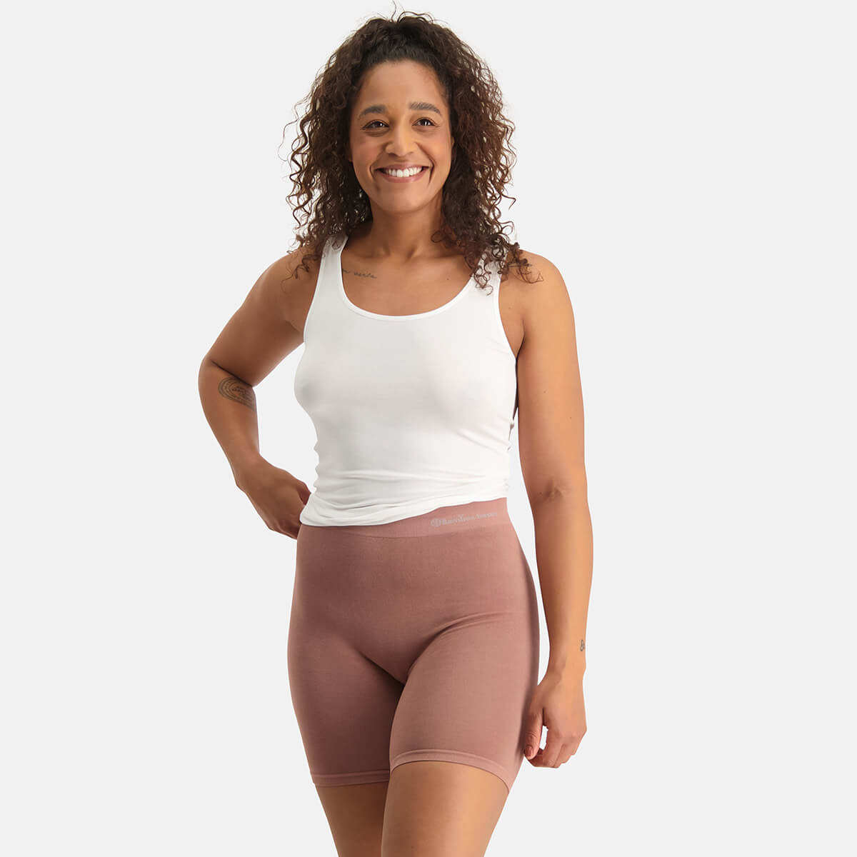 Bamboo Basics - Seamless Biker Short Suze - Tan