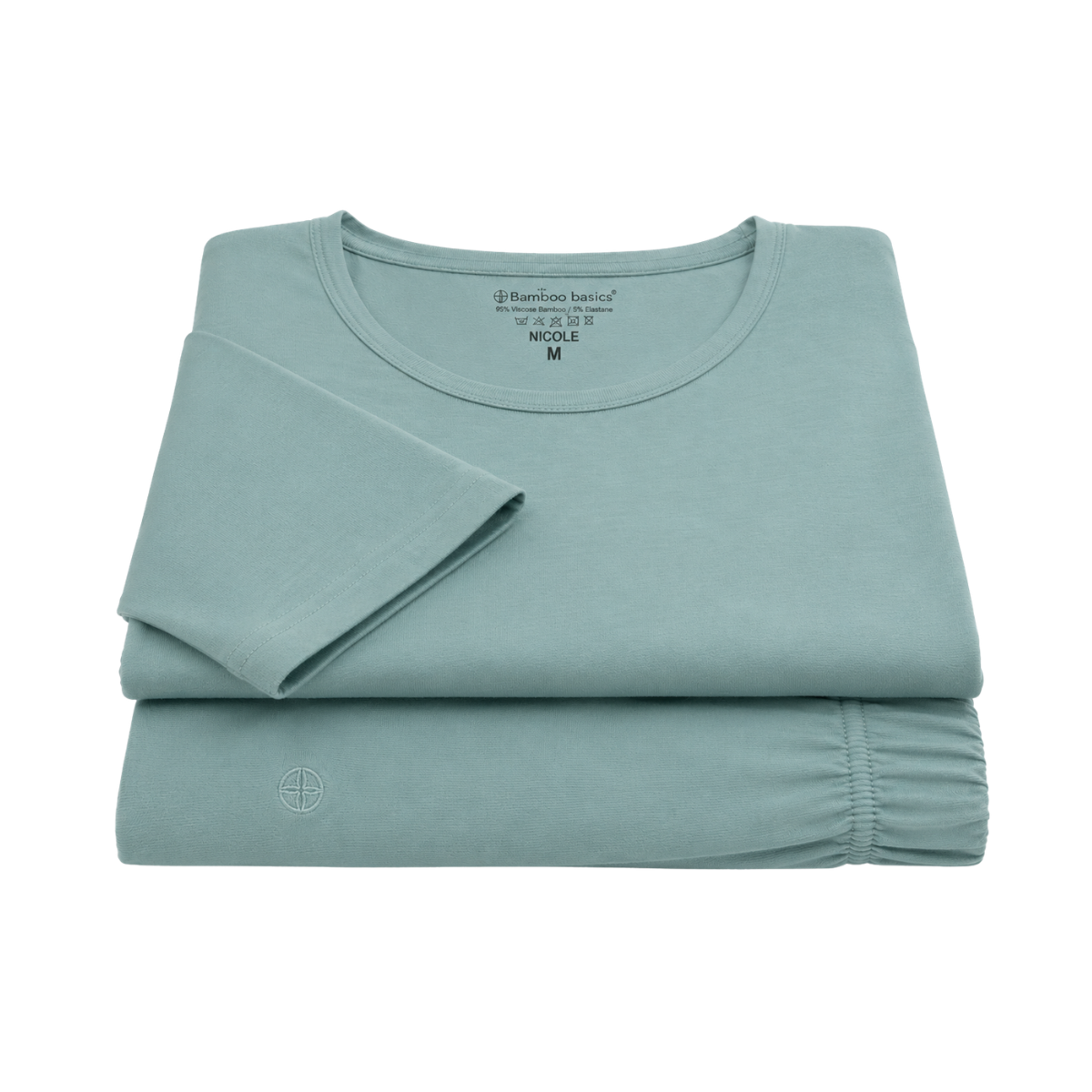 Pyjama set korte mouw Nicole - Groen