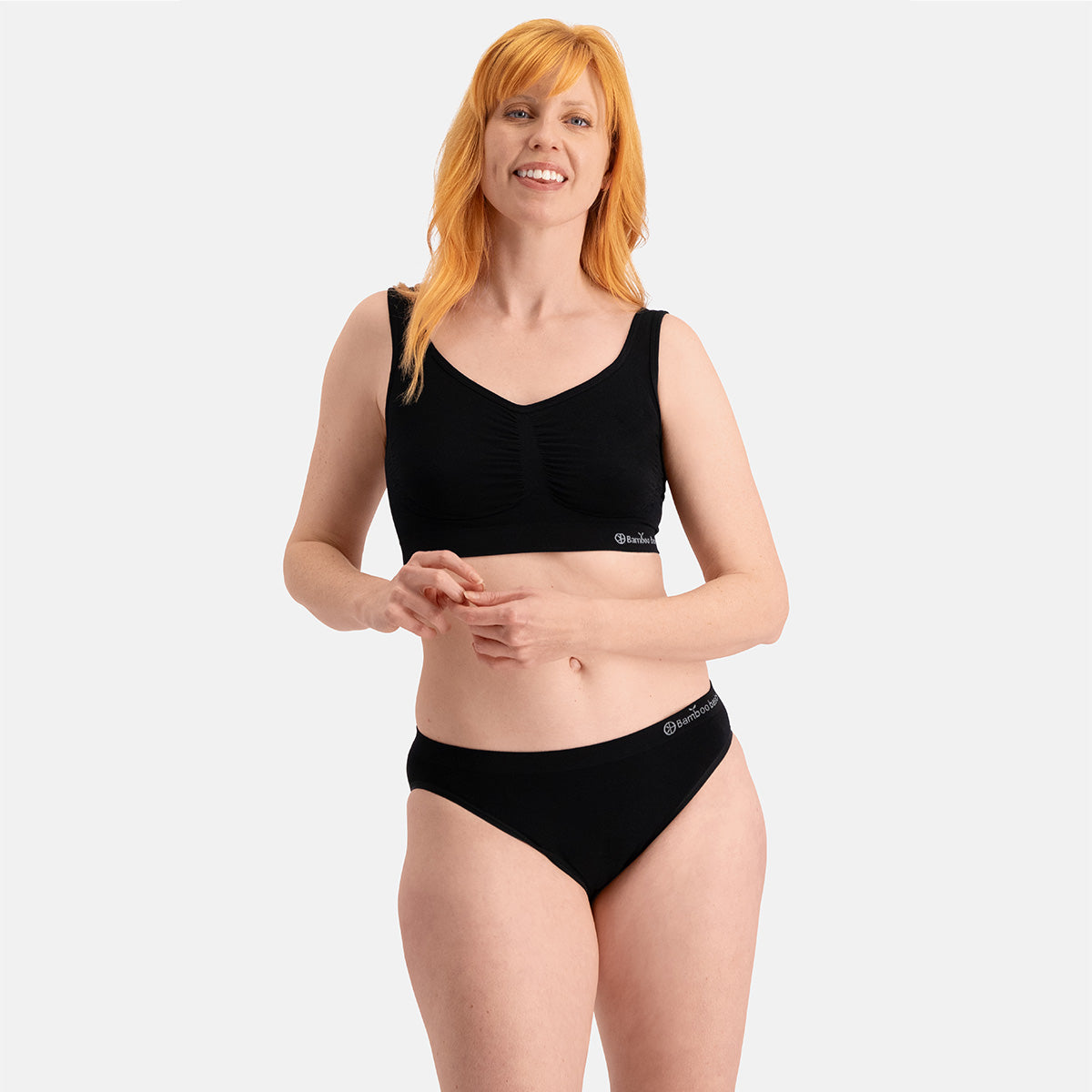 Bamboo Basics - Seamless Taille Slip Tess  - Zwart