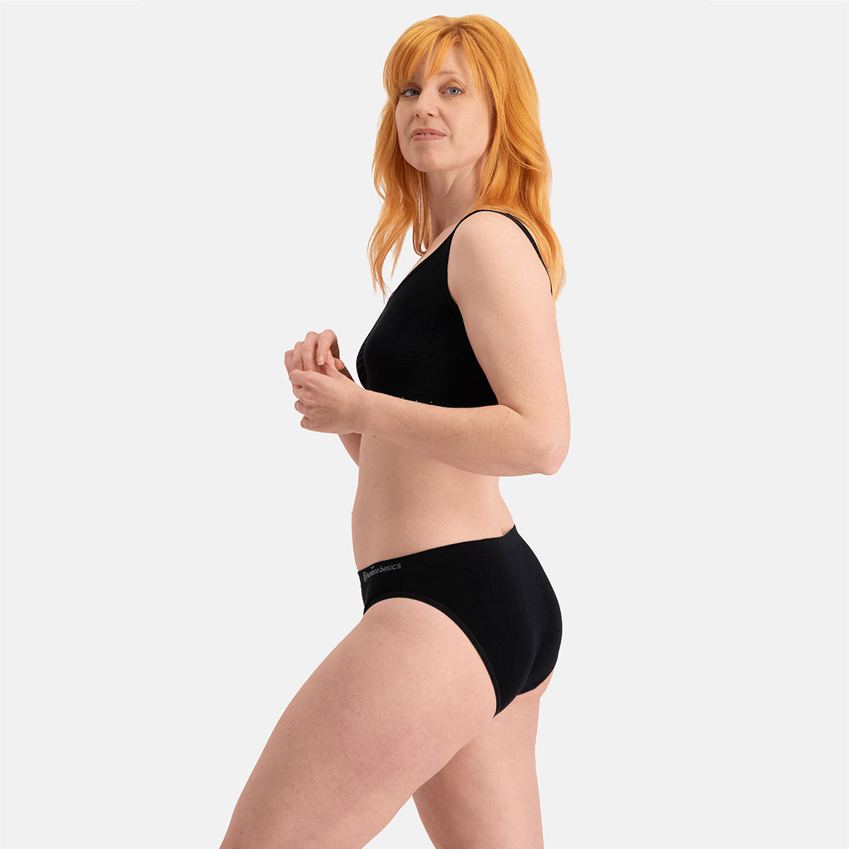 Bamboo Basics - Seamless Taille Slip Tess  - Zwart