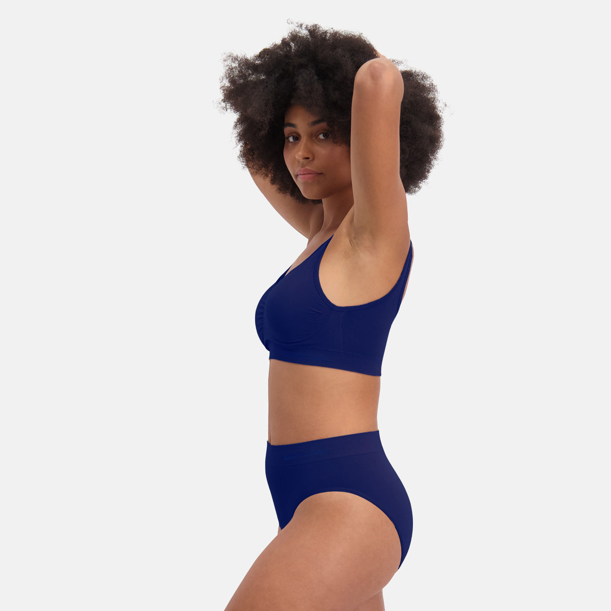 Seamless Full Briefs Belle (3-pack) - Donker blauw