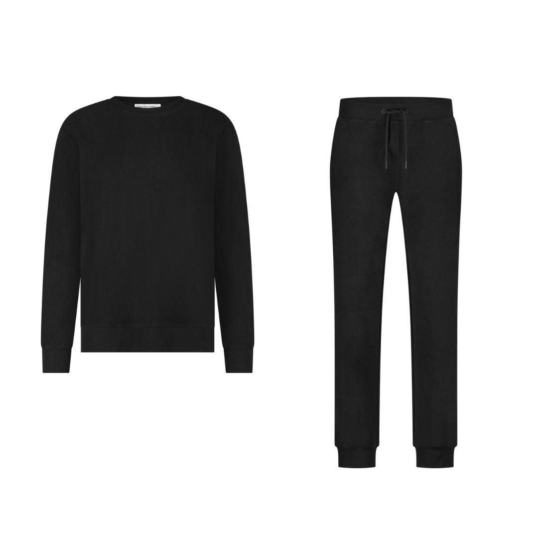 Lounge set heren Dean + Mike - Zwart