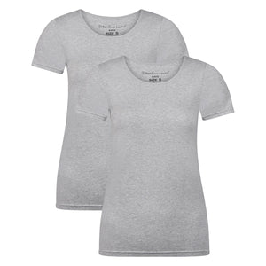 Bamboo Basics T-shirts Kate  - Light Grey Melange - pack shot