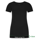 Bamboo Basics Long Fit T-shirts Kate  - Zwart - pack shot