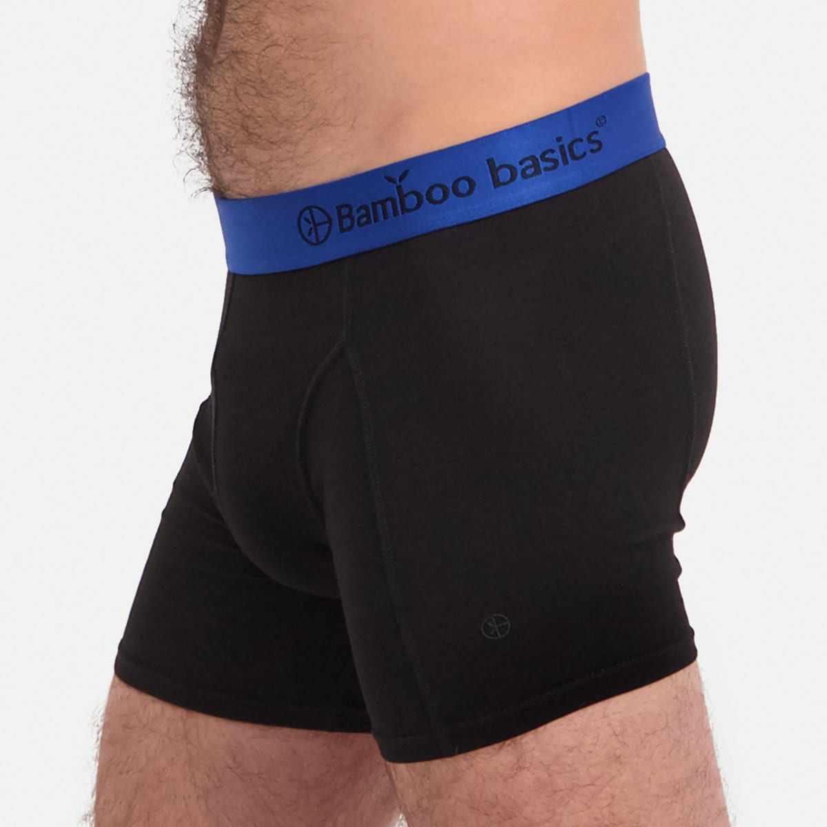 Bamboo Basics - Boxershorts Levi  - Zwart met blauw