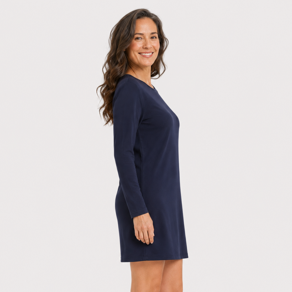 Nachtjapon lange mouw Nala - Navy