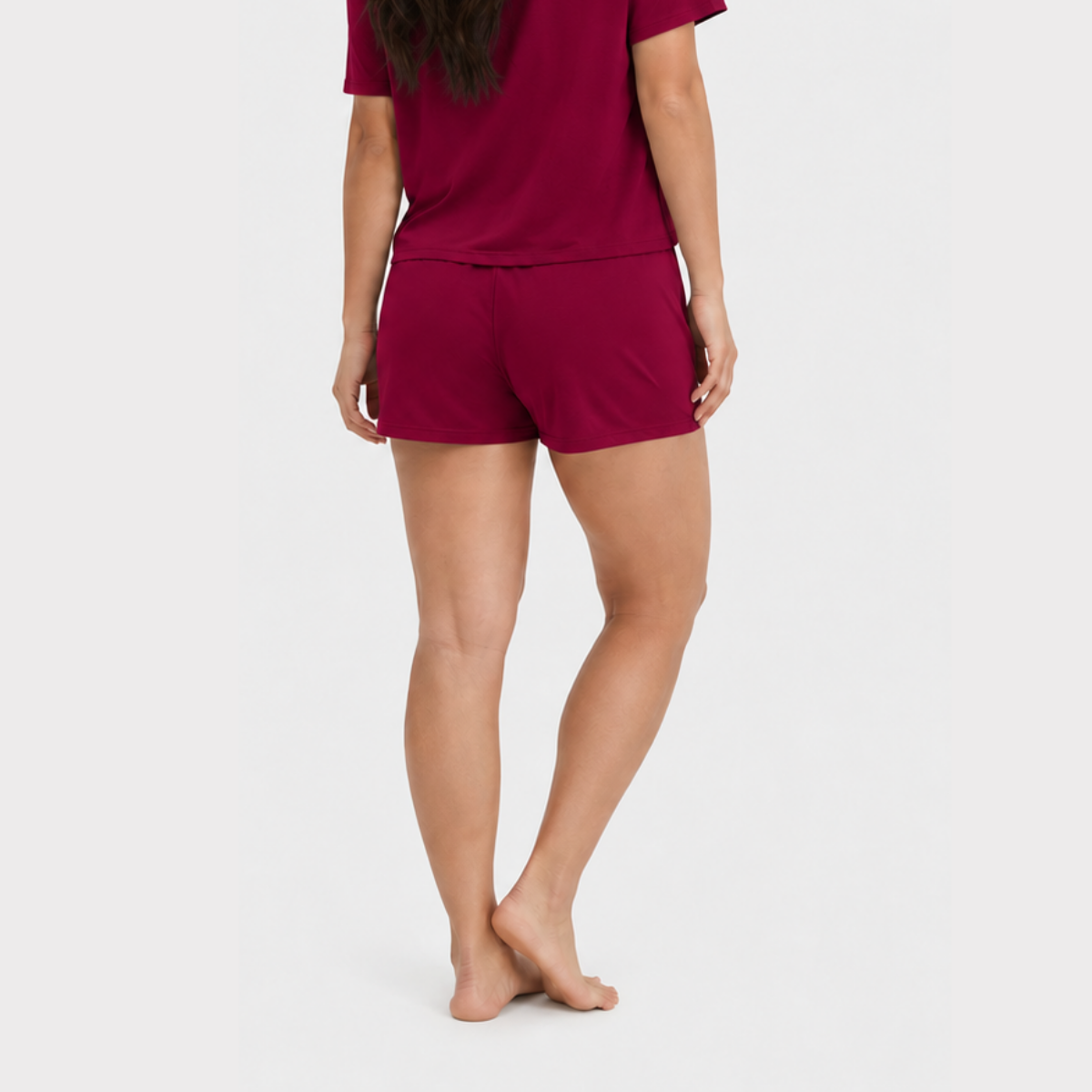 Pyjama set korte mouw Nicole - Burgundy