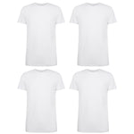 Bamboo Basics Voordeelbundel: T-Shirts Ruben ronde hals  – Wit - pack shot