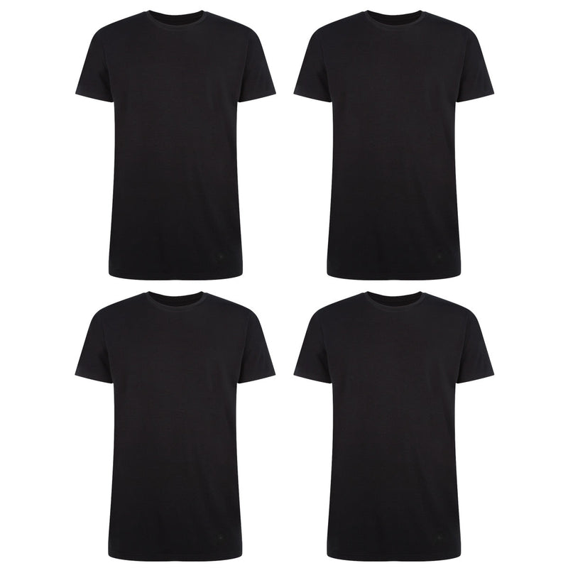 Bamboo Basics Voordeelbundel: T-Shirts Ruben ronde hals  – Zwart - pack shot