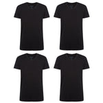 Bamboo Basics Voordeelbundel: T-Shirts Velo V-hals  – Zwart - pack shot