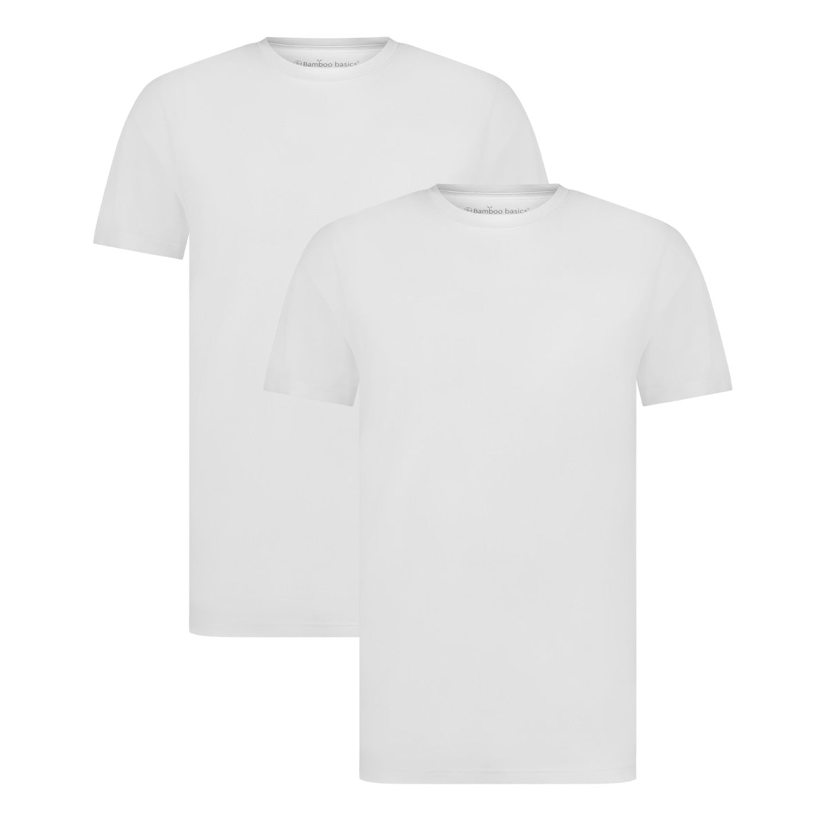 Slimfit T-Shirts Reno ronde hals - Wit - pack shot