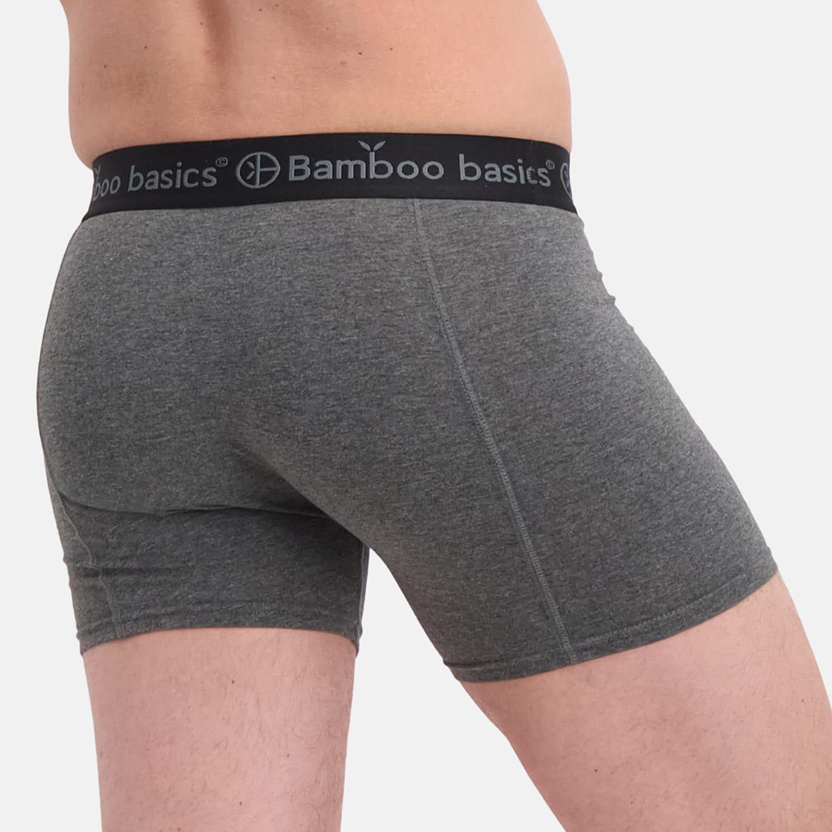 Bamboo Basics - Boxershorts Rico  - Zwart, Zwart & Grijs