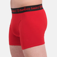 Bamboo Basics - Boxershorts Rico  -  Blauw, Grijs & Rood