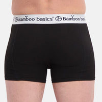 Bamboo Basics - Boxershorts Rico  - Grey Melange, Navy & Zwart