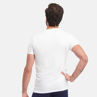 Bamboo Basics - Voordeelbundel: T-Shirts Ruben ronde hals  – Wit