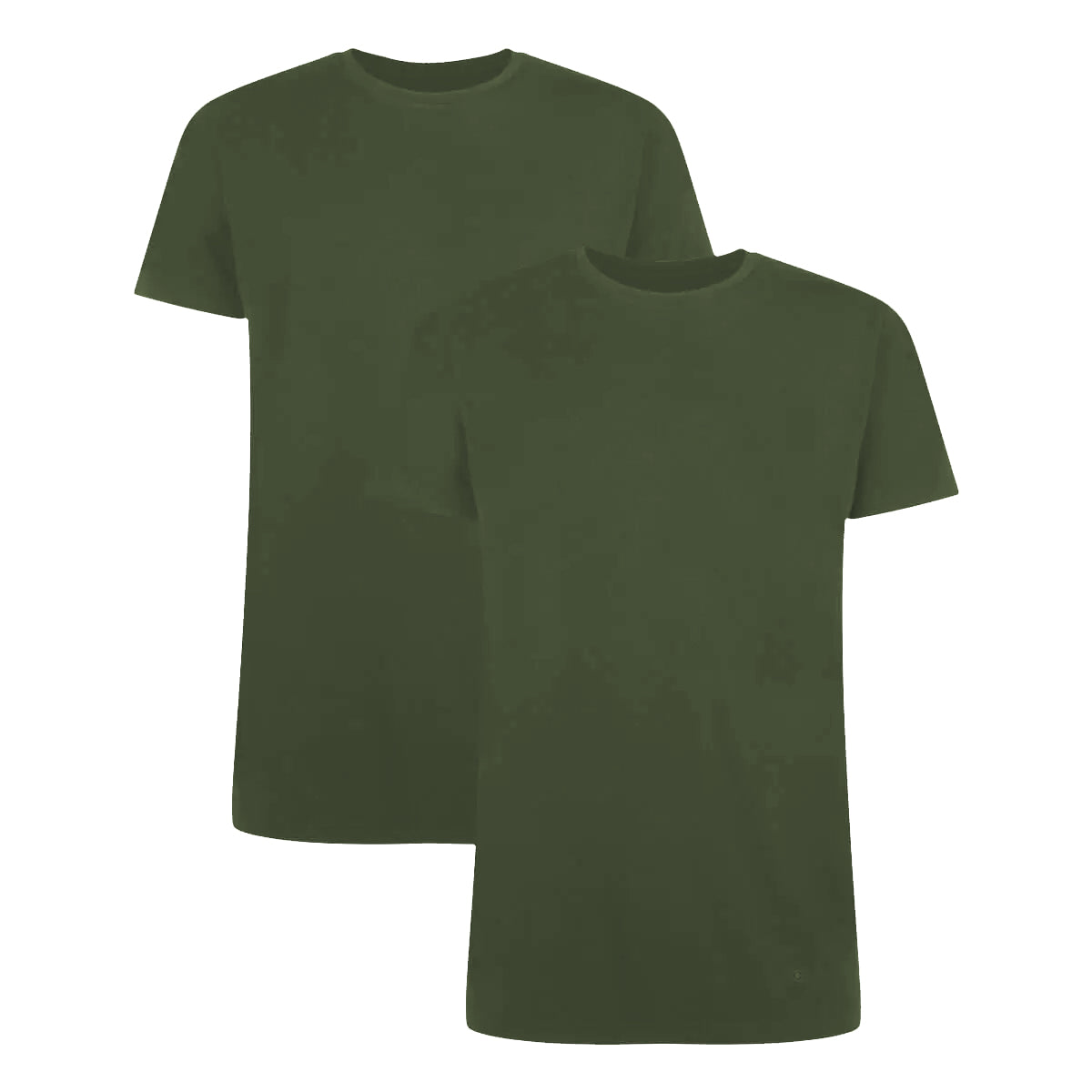 Bamboo Basics T-Shirts Ruben ronde hals  - Army - pack shot
