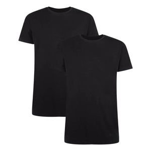 Bamboo Basics T-Shirts Ruben ronde hals  -  Zwart - pack shot