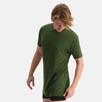 Bamboo Basics - Long Fit T-Shirts Ruben ronde hals  - Army