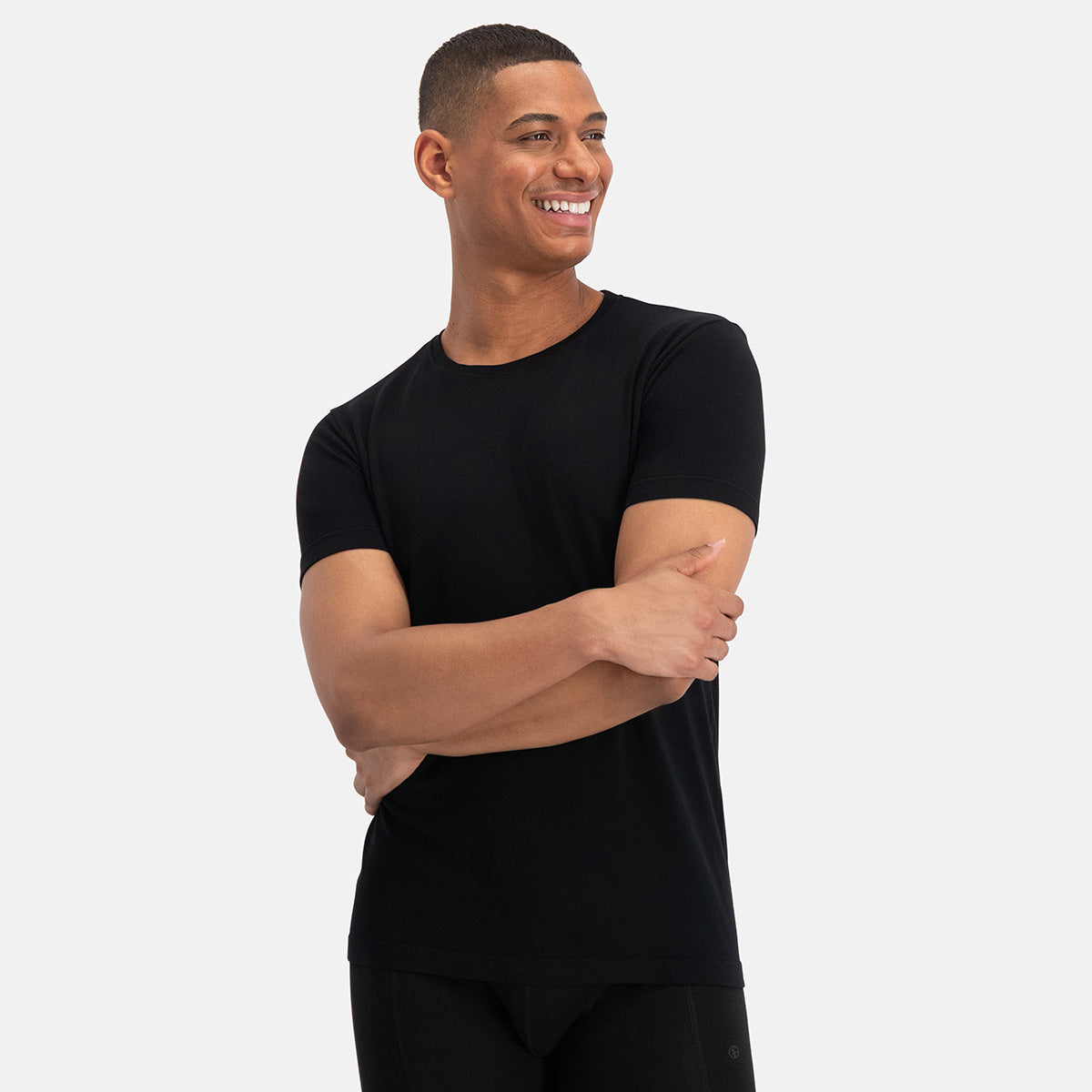 Merino Bamboo-T-Shirt Toby – Schwarz