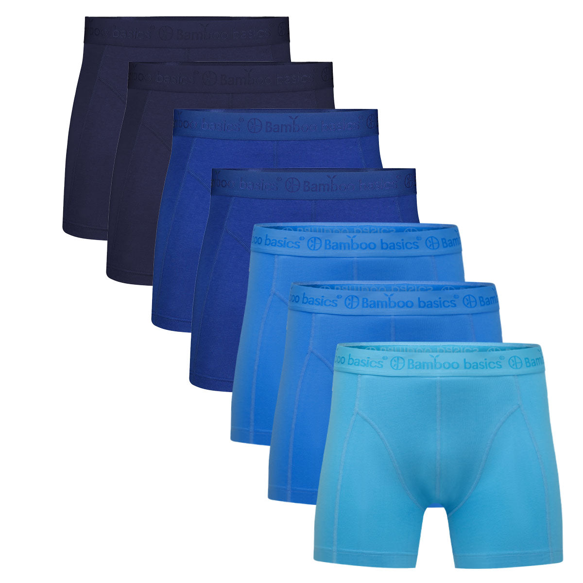 Boxershorts Rico (7-pack) - Navy, Blauw, Licht Blauw, Aqua Blauw