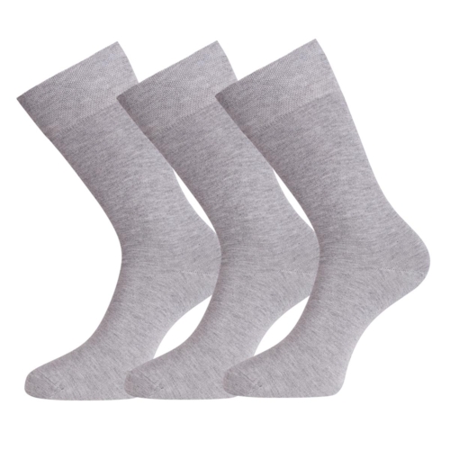 Socken Beau (3er-Pack) – Grau Melange