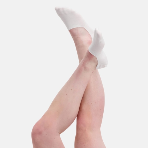 Unsichtbare Socken Mika (3er-Pack) – Weiß