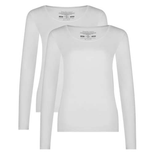 T-shirts Langarm Luna (2er-Pack) – Weiß