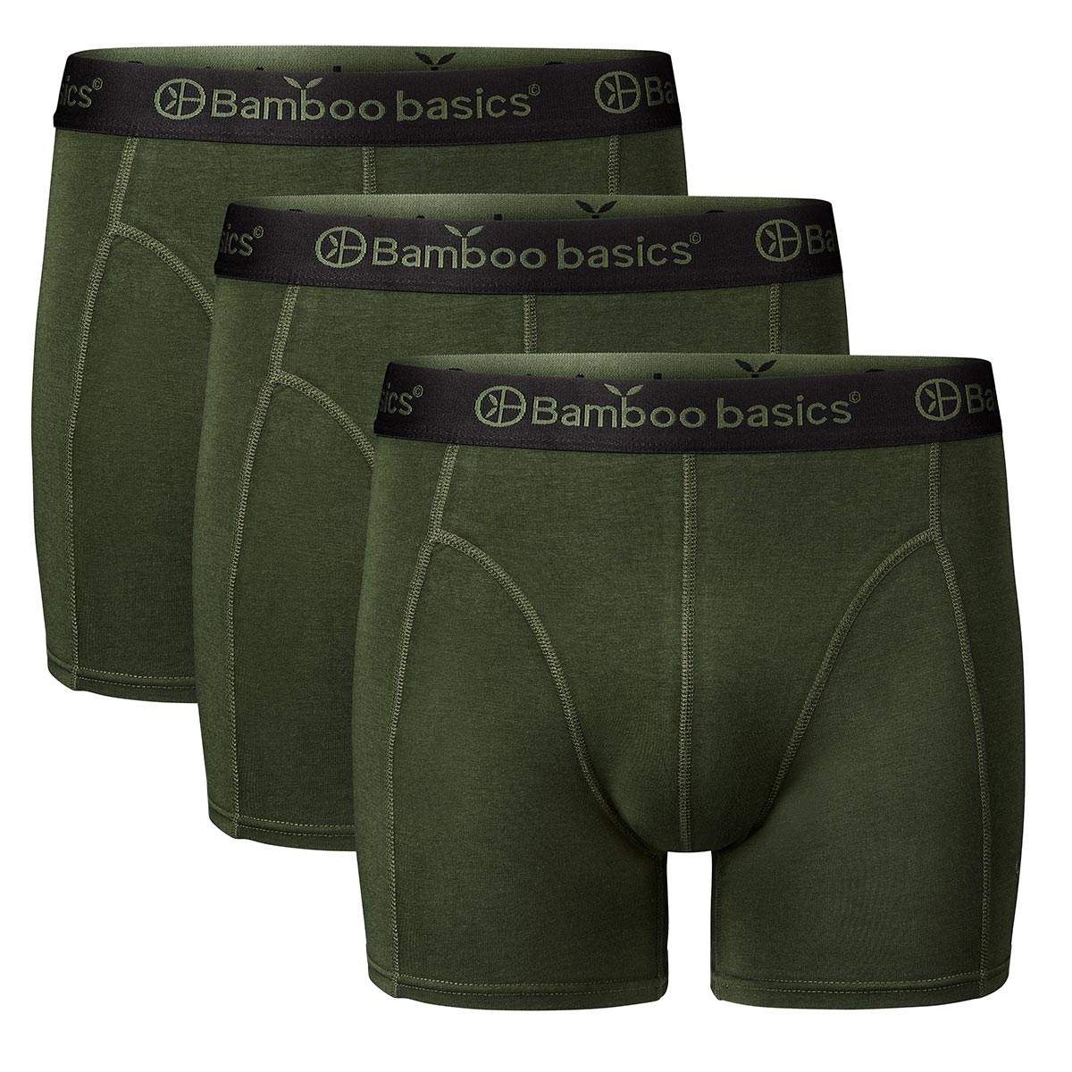 over het algemeen escort breedtegraad Bamboe Boxershorts Rico (3-pack) - Army | Bamboo Basics